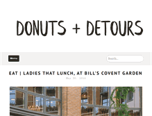 Tablet Screenshot of donutsanddetours.com